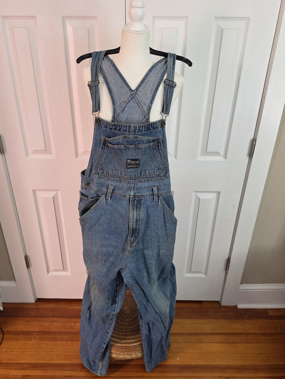 Paco Jeans Mens Vintage Blue Denim Overalls